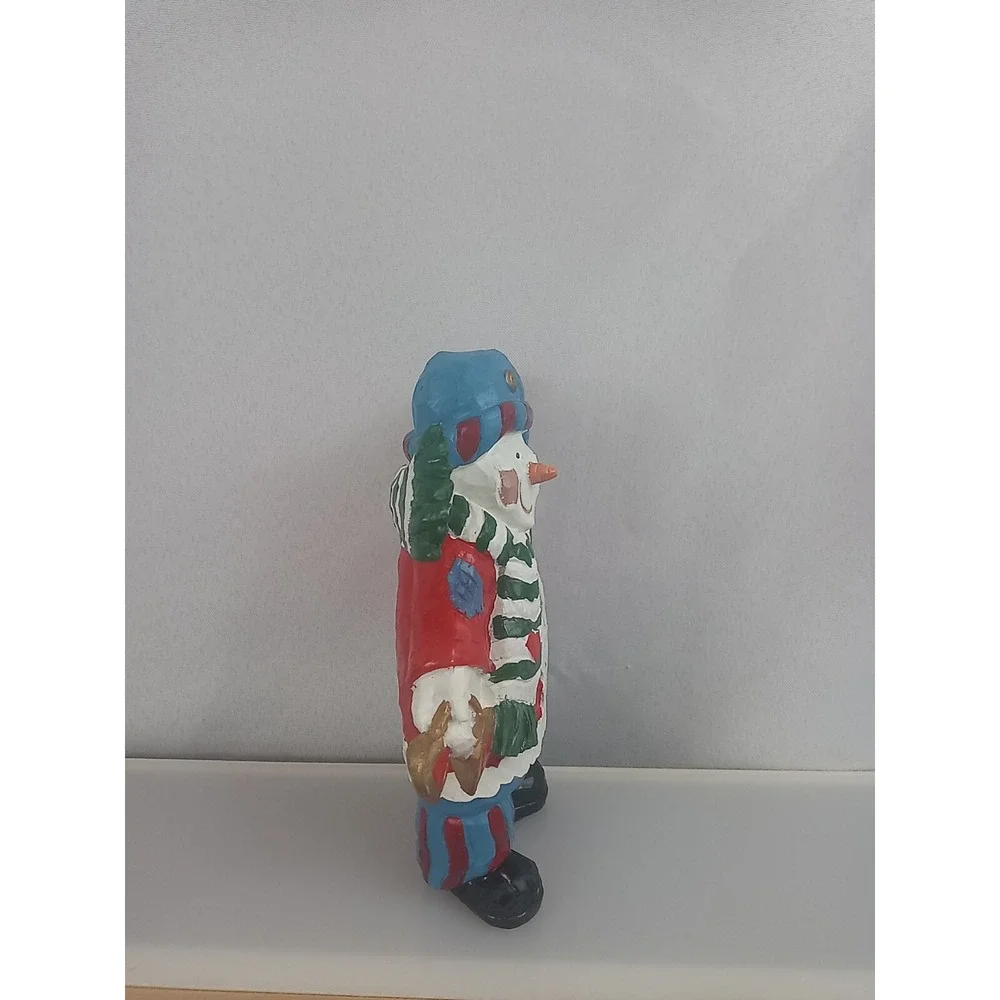 Vintage Ceramic Snowman Figurine 1990's Christmas Figure Holiday‎ Decoration